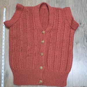 Women's Rust Sweater Vest
